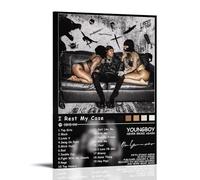 MKLYUA I Rest My Case YoungBoy Never Broke AgainPoster Canvas Classic Decoration Waterproof Fading Mural Art Universal Decoration Painting Give Friend Teacher Gift12x18inch(30x45cm) Frame-style