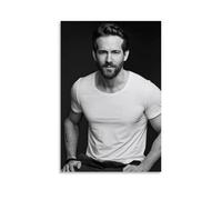MKLYUA Ryan ReynoldsPoster Canvas Classic Decoration Waterproof Fading Mural Art Universal Decoration Painting Give Friend Teacher Gift12x18inch(30x45cm) Unframe-style