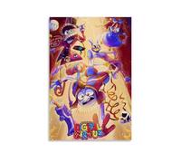 MKLYUA The Amazing Digital CircusPoster Canvas Classic Decoration Waterproof Fading Mural Art Universal Decoration Painting Give Friend Teacher Gift16x24inch(40x60cm) Unframe-style