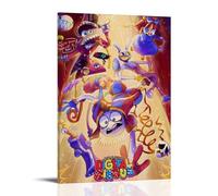 MKLYUA The Amazing Digital CircusPoster Canvas Classic Decoration Waterproof Fading Mural Art Universal Decoration Painting Give Friend Teacher Gift08x12inch(20x30cm) Frame-style