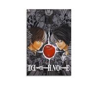 MKLYUA The Death NotePoster Canvas Classic Decoration Waterproof Fading Mural Art Universal Decoration Painting Give Friend Teacher Gift12x18inch(30x45cm) Unframe-style