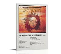 MKLYUA The Miseducation of Lauryn Hill by Lauryn HillPoster Canvas Classic Decoration Waterproof Fading Mural Art Universal Decoration Painting Give Friend Teacher Gift12x18inch(30x45cm) Frame-style