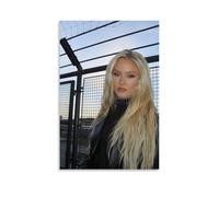 MKLYUA Zara LarssonPoster Canvas Classic Decoration Waterproof Fading Mural Art Universal Decoration Painting Give Friend Teacher Gift24x36inch(60x90cm) Unframe-style