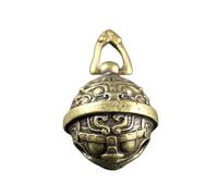 MKMKM Pendant, Brass Chinese Mythical Beast Bell Car Keychain Pendant, Vintage Copper Exorcism Bell Amulet, Lucky Key Chain Hangings, 1pcs