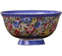 MKMKM Retro Ceramic Bowls，Soup Bowl 4.5/5/6in Pottery porcelain bone China Shou bowl custom tall bowl tableware(6in)