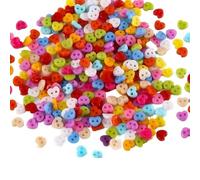 MKMKM Sewing Buttons, 1000pcs 6mm Beautiful Mini Tiny Resin Button Sewing Apparel Toy Doll Decorative DIY Scrapbooking Round Button for DIY Handmade Clothes Crafts Accessories(Peach Shaped)