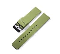 MKMKM Watch Strap，Watch bands,12mm 14mm 16mm 18mm 20mm 22mm 24mm Silicone Strap Quick Release Bracelets Belts Band Silicone Rubber Straps Watch Accessories(Army green-black,22mm)