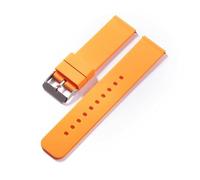 MKMKM Watch Strap，Watch bands,12mm 14mm 16mm 18mm 20mm 22mm 24mm Silicone Strap Quick Release Bracelets Belts Band Silicone Rubber Straps Watch Accessories(Orange-silver,22mm)
