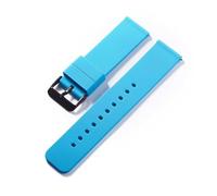 MKMKM Watch Strap，Watch bands,12mm 14mm 16mm 18mm 20mm 22mm 24mm Silicone Strap Quick Release Bracelets Belts Band Silicone Rubber Straps Watch Accessories(Light blue-black,12mm)