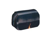 MKNAZ Camping Bonfire Prints Flip Pencil Case - Double-Layer Large Capacity Pen Organizer with Dual Zippers - for Students, Artists & Travelers