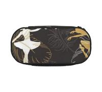 MKNAZ Dancing Feather Printed Pencil Case & Makeup Pouch Oxford Fabric Stationery Pouch Unisex Pencil Box for School/Office/Travel