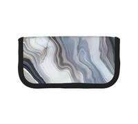 MKNAZ Marble Mural Printed Canvas Pencil Case Large Capacity Pen Pouch Stationery Organiser, Makeup Cosmetic Bag for School Office Travel, Student Gifts