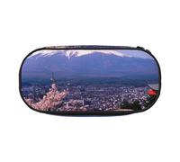 MKNAZ Mount Fuji Japan Printed Pencil Case & Makeup Pouch Oxford Fabric Stationery Pouch Unisex Pencil Box for School/Office/Travel