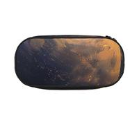 MKNAZ Planet Printed Pencil Case & Makeup Pouch Oxford Fabric Stationery Pouch Unisex Pencil Box for School/Office/Travel