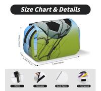 MKNAZ Soccer Network Prints Flip Pencil Case - Double-Layer Large Capacity Pen Organizer with Dual Zippers - for Students, Artists & Travelers