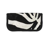 MKNAZ Zebra Animal Printed Canvas Pencil Case Large Capacity Pen Pouch Stationery Organiser, Makeup Cosmetic Bag for School Office Travel, Student Gifts