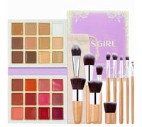 MKNZOME 24 Colors Cream Contour Palette, Professional Makeup Highlight Blush Bronzer Concealer Palette Colourful, Make Up Brushes Set, Contouring Face Cosmetic Perfect for Festival Makeup