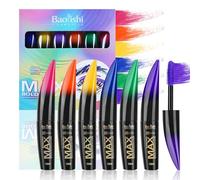 MKNZOME 6 Colors Mascara Set, Colorful Mascara Waterproof Long-lasting Volumising Lengthening Curling, Create 3D Charming Eye Makeup, Brilliant Halloween Xmas Gift Set for Women Teenage Girls#1