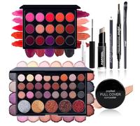 MKNZOME All in One Makeup Kit for Women Full Kit, Make-up Sets Bundle Includes Eyeshadow Palette, Lip Gloss, Concealer, Mascara, Eyeliner, Portable Travel Makeup Kit Makeup Gift Set for Women