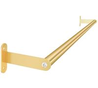 MKO Bathroom Towel Bar, 24 Inch Towel Rod for Bathroom, Heavy Duty Bath Hand Towel Holder Wall, Single Rod, Gold, Easy of Installation