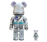 MKOLKGNE Bearbrick 400% & 100% Violent Bear Building Blocks Bear Home Decoration Series Toys Children's Birthday Gifts (Astronaut)