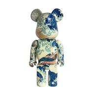 MKOLKGNE Doll Home Decoration, Bearbrick 400% Wave Violence Bear Building Blocks Bear Doll Model Handmade Collection Toy 28cm/11in