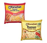 MKONY Ramen Instant Noodle Soup Throw Pillow Covers Food Throw Pillow Case Novelty Home Decor for Bedroom Couch Sofa 18 X 18 Inches 2 Pack