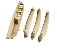 MKptopia 4 Pieces ABS Car Interior Door Handle Interior Panel Pull Trim Cover Armrest Compatible with B-MW E70 E71 E72 X5 X6 2007-2014 -Beige
