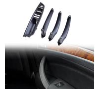 MKptopia 4 Pieces ABS Interior Car Door Handle Interior Panel Pull Trim Cover Armrest Compatible with B-MW E70 E71 E72 X5 X6 2007-2014 -Black