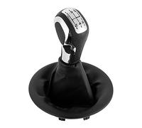 MKptopia 5 Speed Gear Shift Knob Gear Shift Knob Faux Leather Boot Cover Compatible with Citr-oen Be-rlingo III MK3 Compatible with Peu-geot Part-ner 2008-on