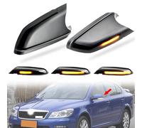 MKptopia Car LED Dynamic Turn Signal Light Compatible with VW Po-lo MK4 FL 2005-2009 Compatible with Sko-da O-ctavia 2006-2010