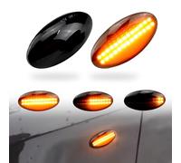 MKptopia Led Dynamic Side Turn Signal Fender Marker Sequential Flashing Su-zuki Grand Vita-ra JT 2005-2012-Black(updated version)