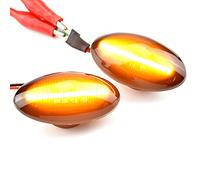 MKptopia LED Side Marker Flashing Light, Dynamic Flashing Waterproof Water Repeater Indicator Flowing Compatible with B-MW Mini Cooper R50 R53 R52 (Black)