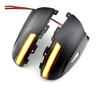 MKptopia Puddle Light Dynamic Turn Signal LED Side Mirror Sequential Indicator Light Compatible with VW Tig-uan MK1 Sko-da Sha-ran (Yellow light)