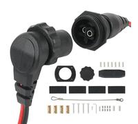 MKR-28 1865120 Trolling Motor Plug and Receptacle For Minn Kota Freshwater and Saltwater Marine Boat Battery Accessory Male Female Connector Socket Waterproof Heavy Duty 8AWG Rated To 60A Up To 48V