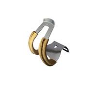 MKS Deep Steel With Leather Half Toe Clips - Pair