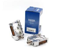 MKS FD-7 Folding Pedal: Foldable, compact, perfect for commuters, Metallic, Silver