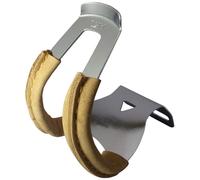 MKS Deep Steel With Leather Half Toe Clips Size Large