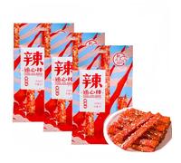 MKSDDF-Latiao 68g/2.39oz Per 3 Packs Spicy Sticks Chinese Classic Snacks, Vegetarian, Casual Snacks Spicy Snacks Latio Chinese Snacks (Normal spicy*3 packs)