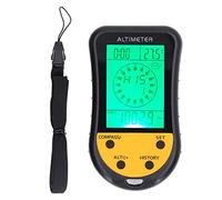 MKSDJFKA Digital Altimeter Barometer Thermometer, 8 in 1 Multifunction Outdoor Sensor with Backlight, Portable Lanyard for Hiking Climbing Camping, Weather Forecast Direction Clock