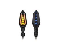 MKSZY Motorcycle Turn Signal Indicator Blinker Light White Amber DRL Arrows Sequential Flowing 12V 10mm For APRILIA RS 660 125 Shiver 750 RS660 RS125