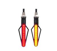 MKSZY Turn Signal 10mm Amber Indicator Light Front Rear White Day Running Flowing Red Brake Lamps For CBR500R CB1000F Integra 750