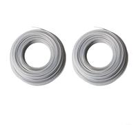 MKTOLHUS 2-Pack Steel Core Grass Trimmer Line 4.0mm x 15m, Reinforced Eater String for Lawn Mowers and Brush Cutters, Garden Tool Replacement Rope