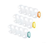 MKTOLHUs 3-Piece Fridge Can 29x23x12cm Plastic Space-Saving | Clear Beverage Holder for Soda Beer, Drink Rack for Kitchen Refrigerator Storage