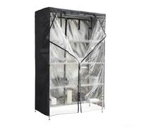 MKTOLHUS 420D Storage Rack Cover Heavy Duty MKTOLHUS 420D Storage | Oxford Fabric Shelf Protector with Zipper, Dustproof Sunproof Garden Furniture Case for Patio Yard, Black