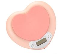 MKTOLHUS Digital Scale Pink Heart 0.1g-3kg Precision | Food Weight Scale with USB Rechargeable, 3 Units g/oz/lb for Baking Cooking Meal Prep