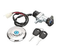 MKVAXR 1 Set 3 Wire Ignition Switch Lock + Fuel Gas Tank Cap Cover Lock With 2 Keys Accessories, for Harley, Street 500/750 Motorcycle Ignition Key Switch Motorcycle Ignition Switch