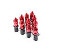 MKVAXR 10PCS Motorcycle ModifiedCNC Aluminum Alloy ScrewsCNC CNC Bullet Windshield Screws A Pack Of 10 Motorcycle Windshield(Red)