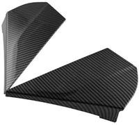 MKVAXR 1Pair Rear Window Side Spoiler Wing, for Toyota, C-HR CHR 2016-2019 Carbon Fiber Style Strip Protection Trim Car Rear Wing Side Piece