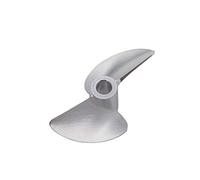 MKVAXR 1PC 4mm Shaft 2 Blades Metal Aluminum Propeller 30mm-45mm 32mm 35mm 38mm 40mm 41mm 44mm Prop RC Racing Boat Speed MONO CAT Boat Engine Propeller Blade(36mm)